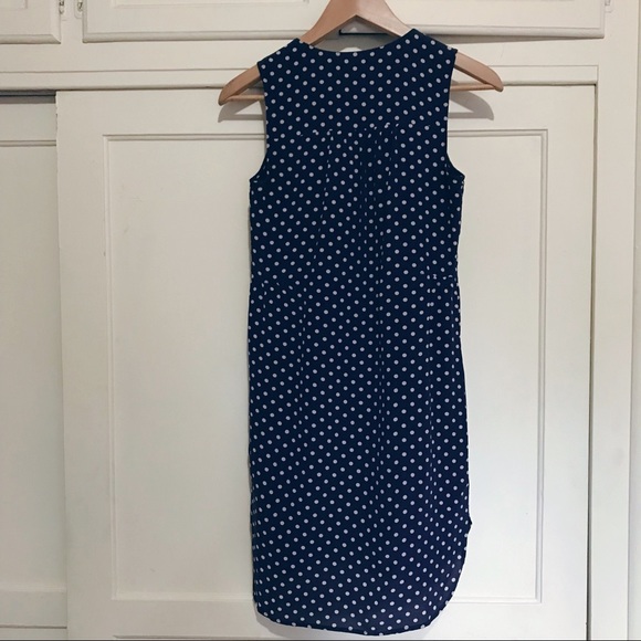 Madewell Silk Dot Button Front Dress - Picture 3 of 3